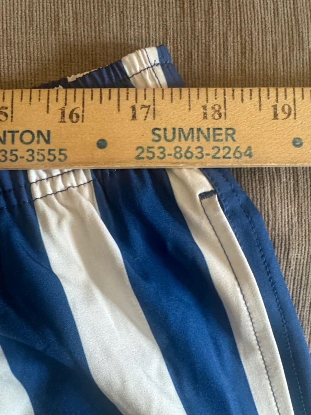 Bearbottom Stretch Swim Trunks Nantucket Stripe pattern New with Tags‎